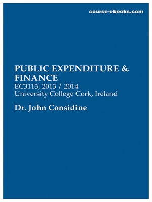 cover image of Public Expenditure & Finance